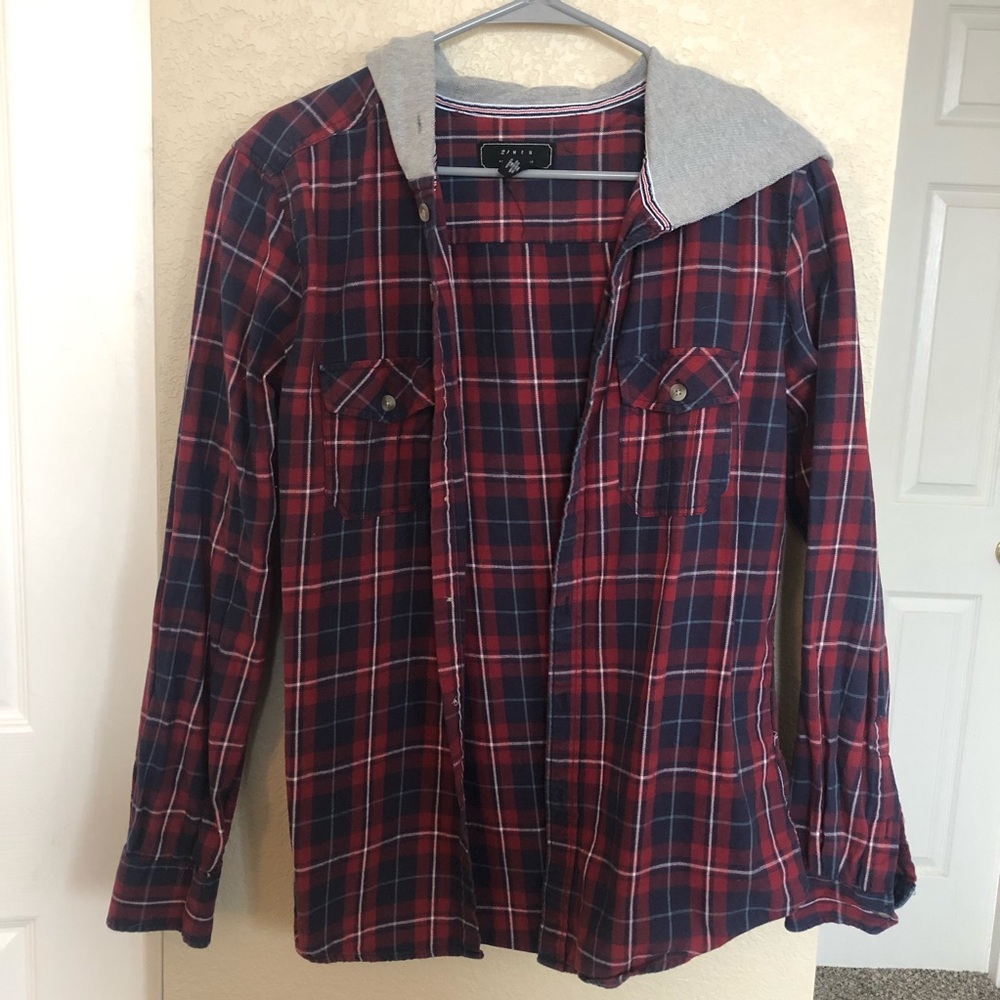 Flannel with hood